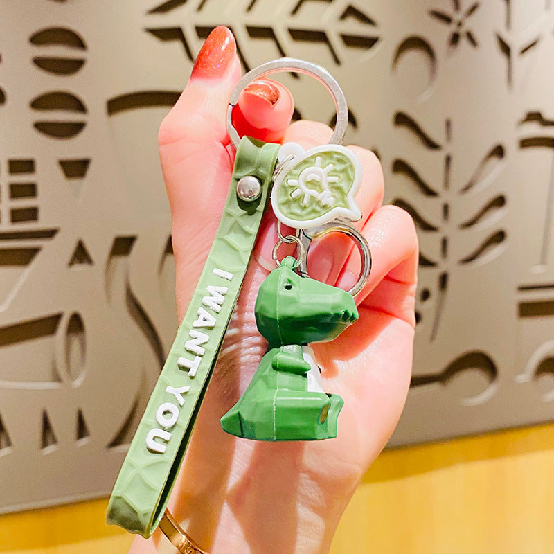 Wholesale Cartoon Faceted Geometric Animal Three-dimensional Doll Resin Key Chain